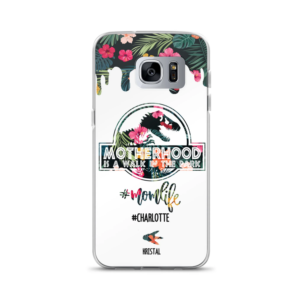 Custom Personalized Mama Dinosaur Phone Case - Best Gift For Mothers - For iPhone And Samsung Phone Case - 2QCGS1