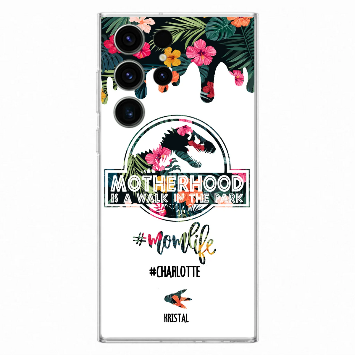 Custom Personalized Mama Dinosaur Phone Case - Best Gift For Mothers - For iPhone And Samsung Phone Case - 2QCGS1