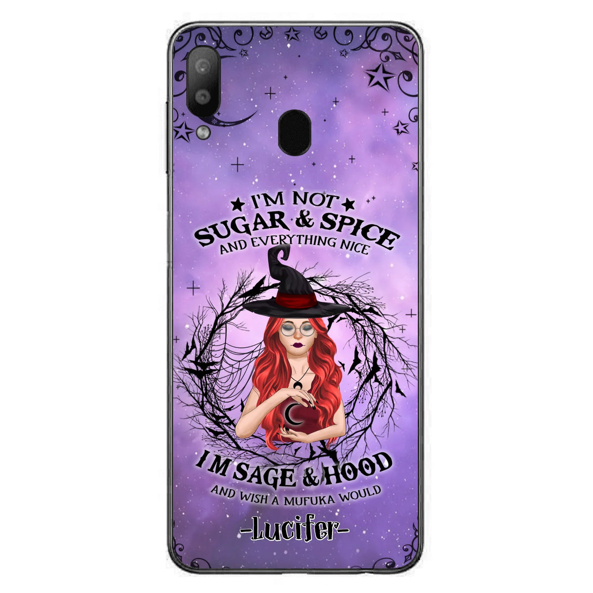 Custom Personalized Witch Phone Case - Best Halloween Gift Idea - I'm Not Sugar And Spice - Case For iPhone And Samsung - DFESX1