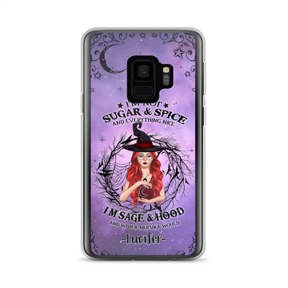 Custom Personalized Witch Phone Case - Best Halloween Gift Idea - I'm Not Sugar And Spice - Case For iPhone And Samsung - DFESX1