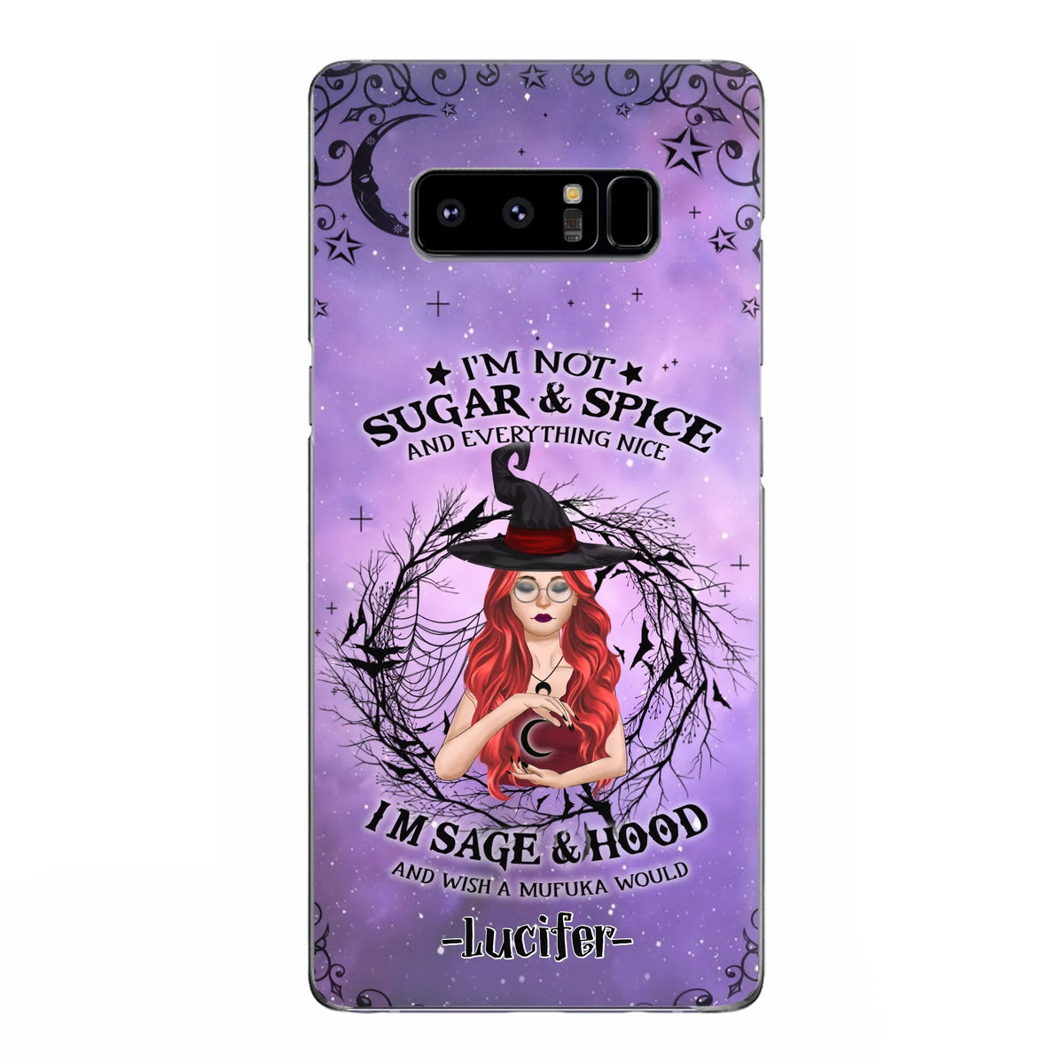 Custom Personalized Witch Phone Case - Best Halloween Gift Idea - I'm Not Sugar And Spice - Case For iPhone And Samsung - DFESX1
