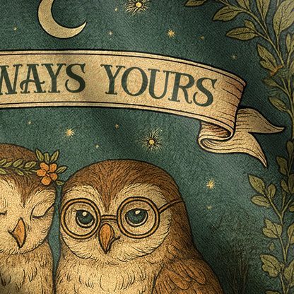 Personalized Couple Cottage Quilt/Fleece Throw Blanket - Gift Idea For Couple - Owlways Yours