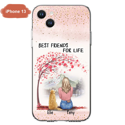 Personalized Pet Mom Phone Case - Mom With Upto 5 Pets - Best Friends For Life