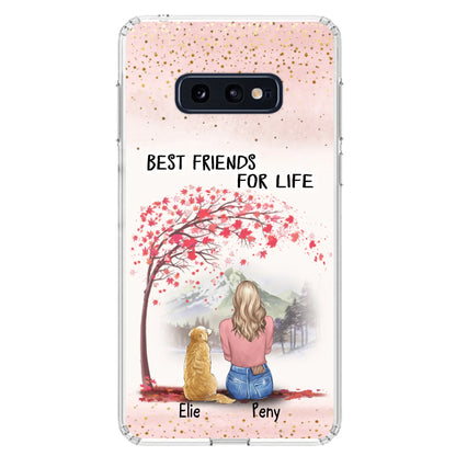 Personalized Pet Mom Phone Case - Mom With Upto 5 Pets - Best Friends For Life