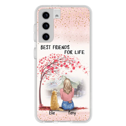 Personalized Pet Mom Phone Case - Mom With Upto 5 Pets - Best Friends For Life