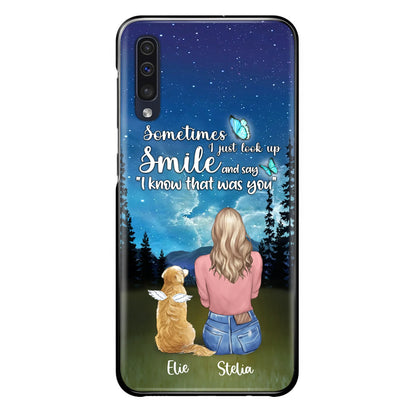 Custom Personalized Lost Pet Mom Phone Case - Girl With Upto 4 Pets - Phone Case For iPhone and Samsung - PU2YLV
