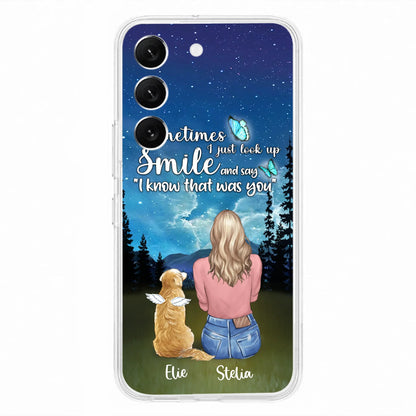Custom Personalized Lost Pet Mom Phone Case - Girl With Upto 4 Pets - Phone Case For iPhone and Samsung - PU2YLV