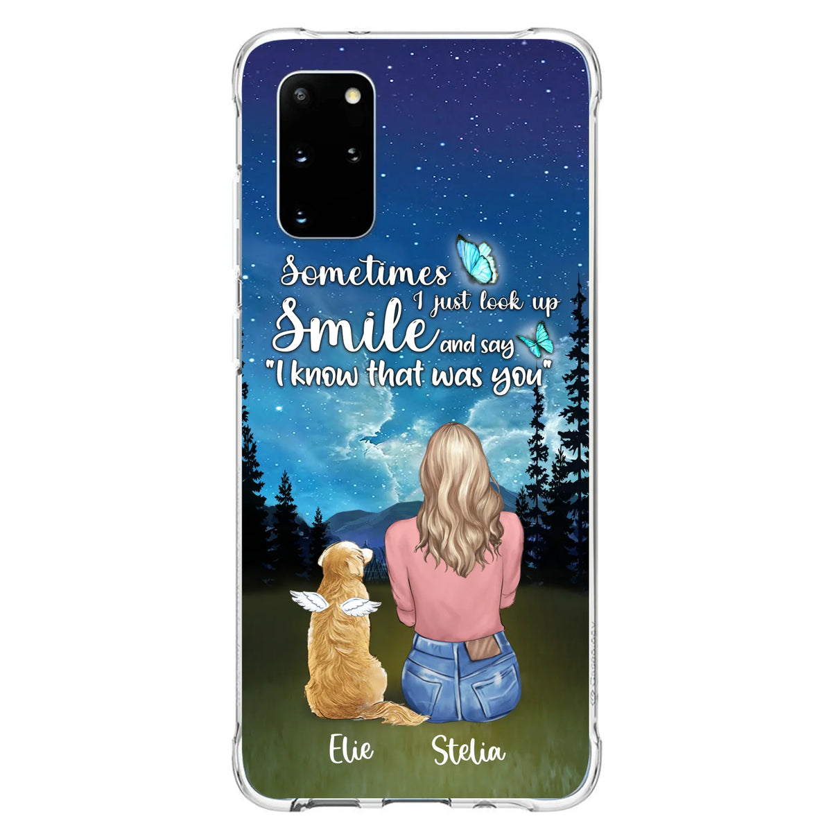 Custom Personalized Lost Pet Mom Phone Case - Girl With Upto 4 Pets - Phone Case For iPhone and Samsung - PU2YLV