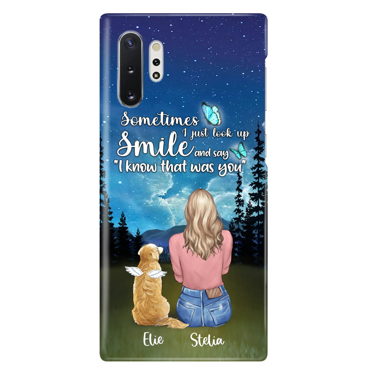 Custom Personalized Lost Pet Mom Phone Case - Girl With Upto 4 Pets - Phone Case For iPhone and Samsung - PU2YLV