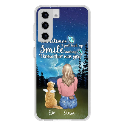 Custom Personalized Lost Pet Mom Phone Case - Girl With Upto 4 Pets - Phone Case For iPhone and Samsung - PU2YLV