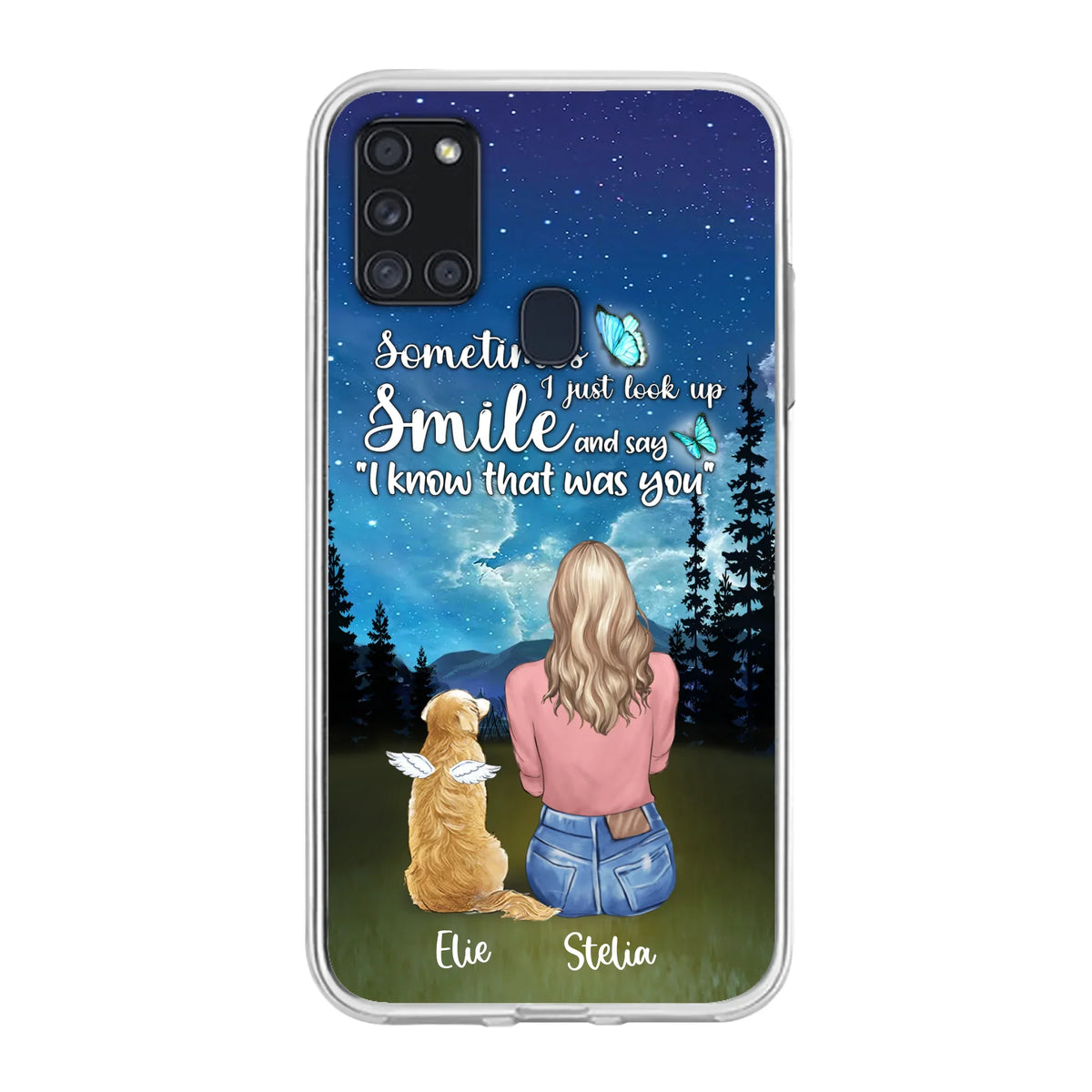 Custom Personalized Lost Pet Mom Phone Case - Girl With Upto 4 Pets - Phone Case For iPhone and Samsung - PU2YLV