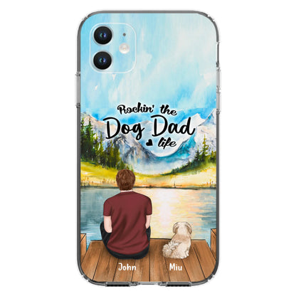 Personalized Pet Mom/Dad Phone Case - Chubby or Slim with up to 7 Pets