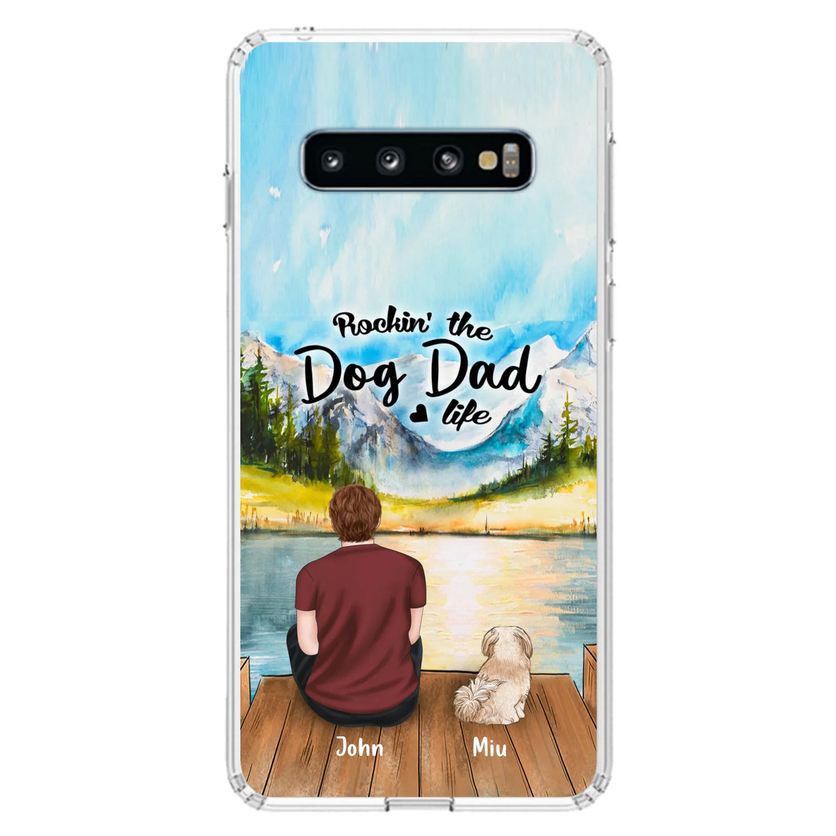 Personalized Pet Mom/Dad Phone Case - Chubby or Slim with up to 7 Pets