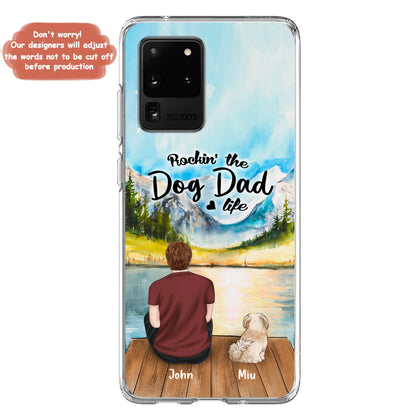 Personalized Pet Mom/Dad Phone Case - Chubby or Slim with up to 7 Pets