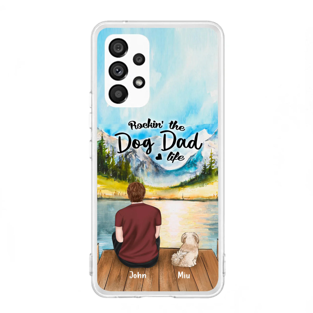 Personalized Pet Mom/Dad Phone Case - Chubby or Slim with up to 7 Pets