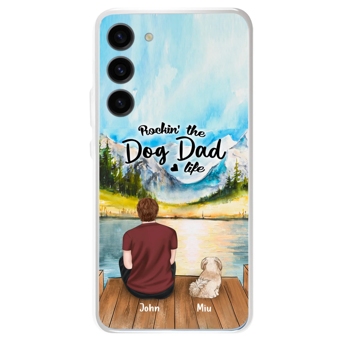 Personalized Pet Mom/Dad Phone Case - Chubby or Slim with up to 7 Pets