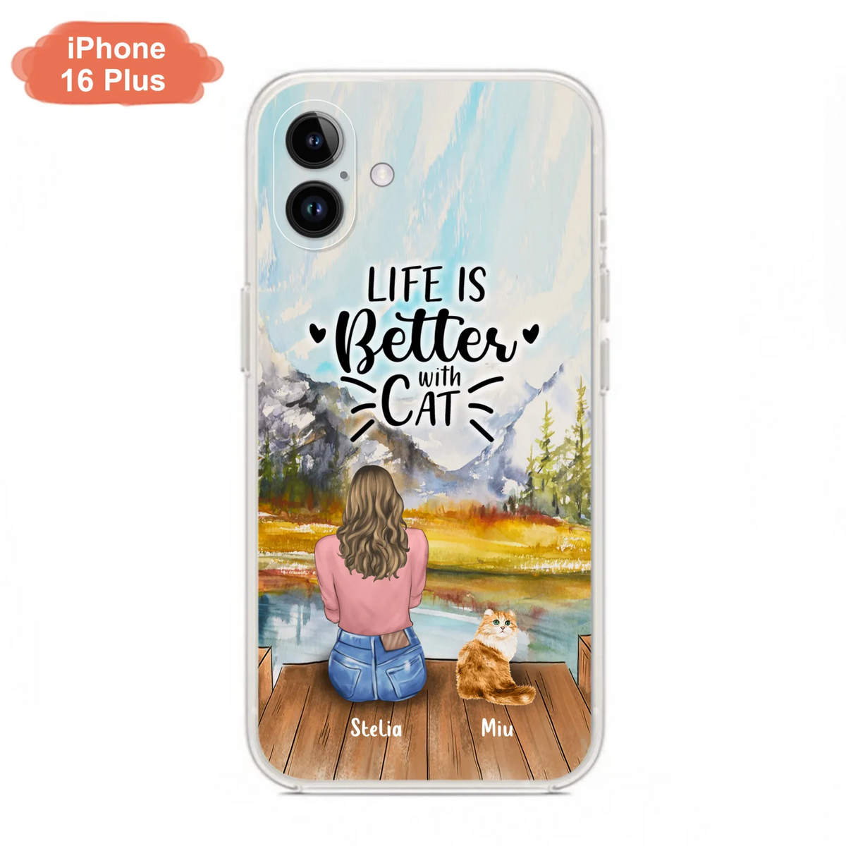 Custom Personalized Cat Mom Phone Case - Gifts For Cat Lovers With Upto 4 Cats - Home Is Where The Paws Are - Case For iPhone, Samsung