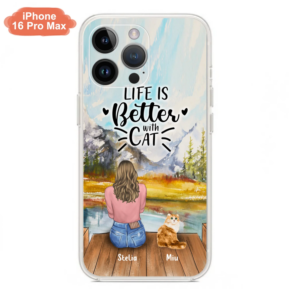 Custom Personalized Cat Mom Phone Case - Gifts For Cat Lovers With Upto 4 Cats - Home Is Where The Paws Are - Case For iPhone, Samsung