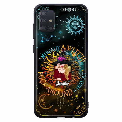 Custom Personalized Witch Phone Case - Gift Idea For Halloween/Witch Lovers - Am I Really A Witch Fuck Around & Find Out - Case For iPhone &  Samsung