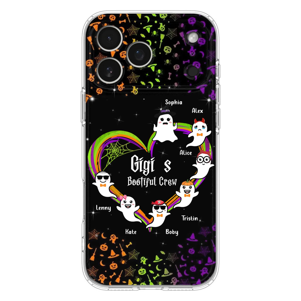 Custom Personalized Gigi's Bootiful Crew Phone Case - Halloween Gift for Grandma - Up to 7 Grandkids - Case For iPhone And Samsung