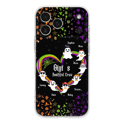 Custom Personalized Gigi's Bootiful Crew Phone Case - Halloween Gift for Grandma - Up to 7 Grandkids - Case For iPhone And Samsung