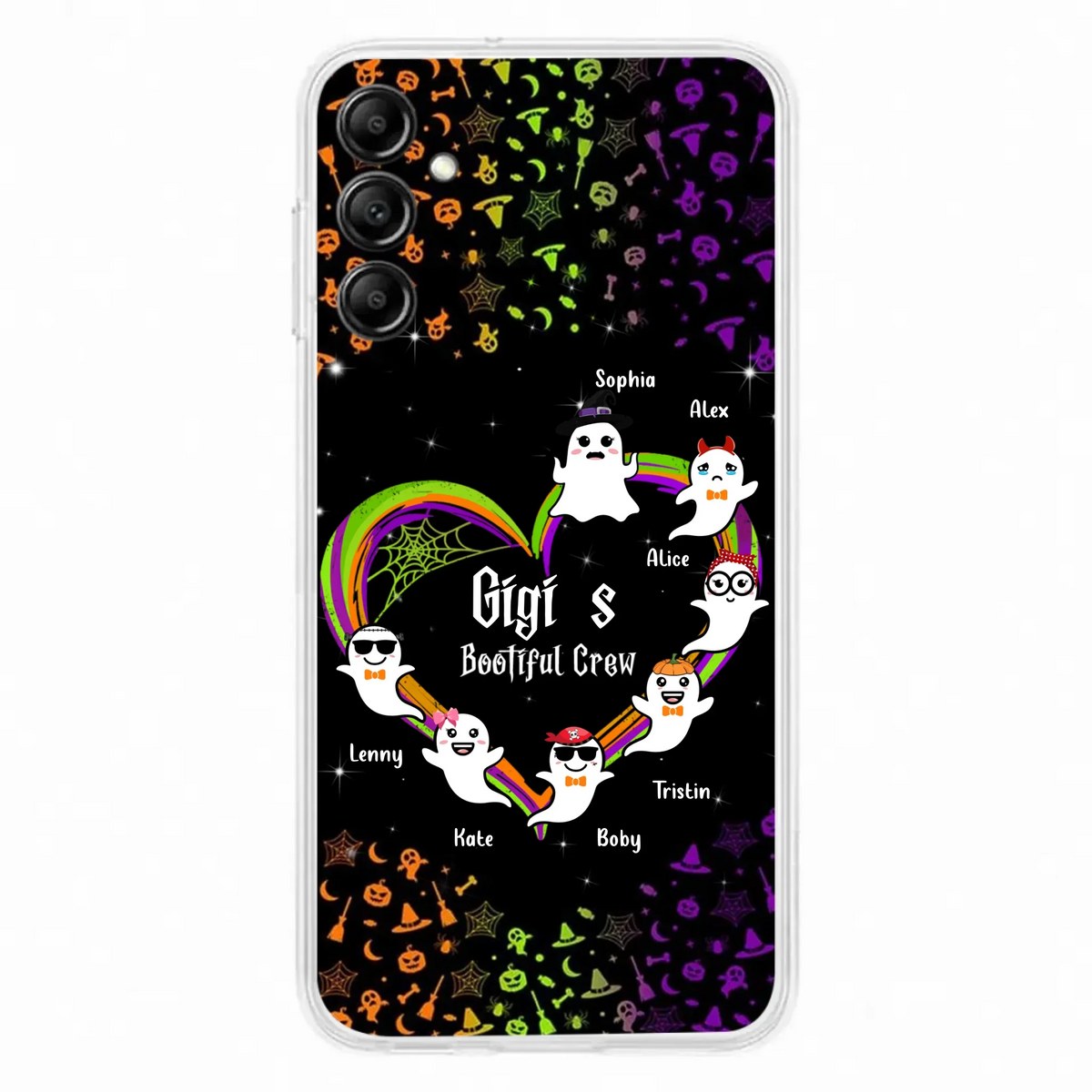Custom Personalized Gigi's Bootiful Crew Phone Case - Halloween Gift for Grandma - Up to 7 Grandkids - Case For iPhone And Samsung