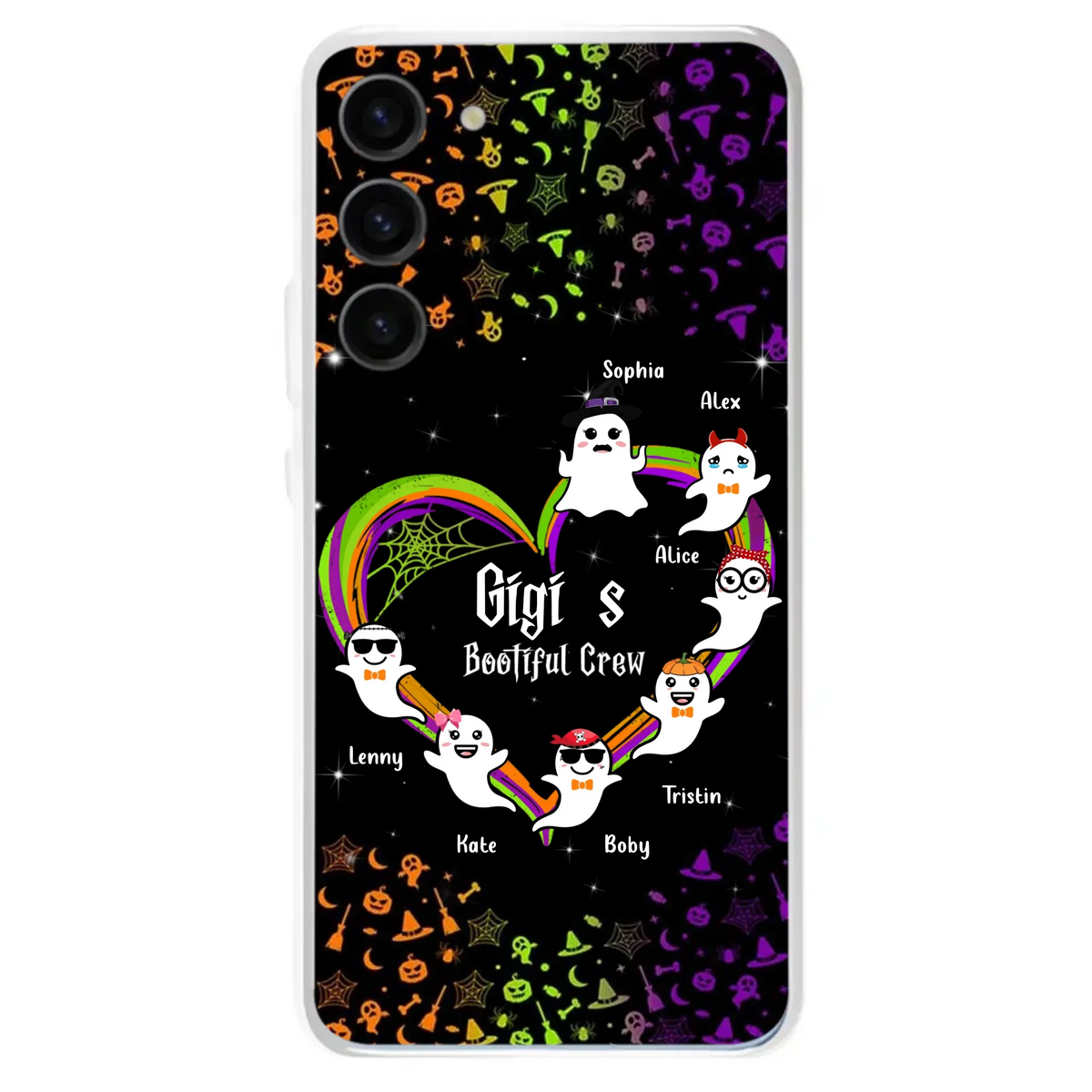 Custom Personalized Gigi's Bootiful Crew Phone Case - Halloween Gift for Grandma - Up to 7 Grandkids - Case For iPhone And Samsung