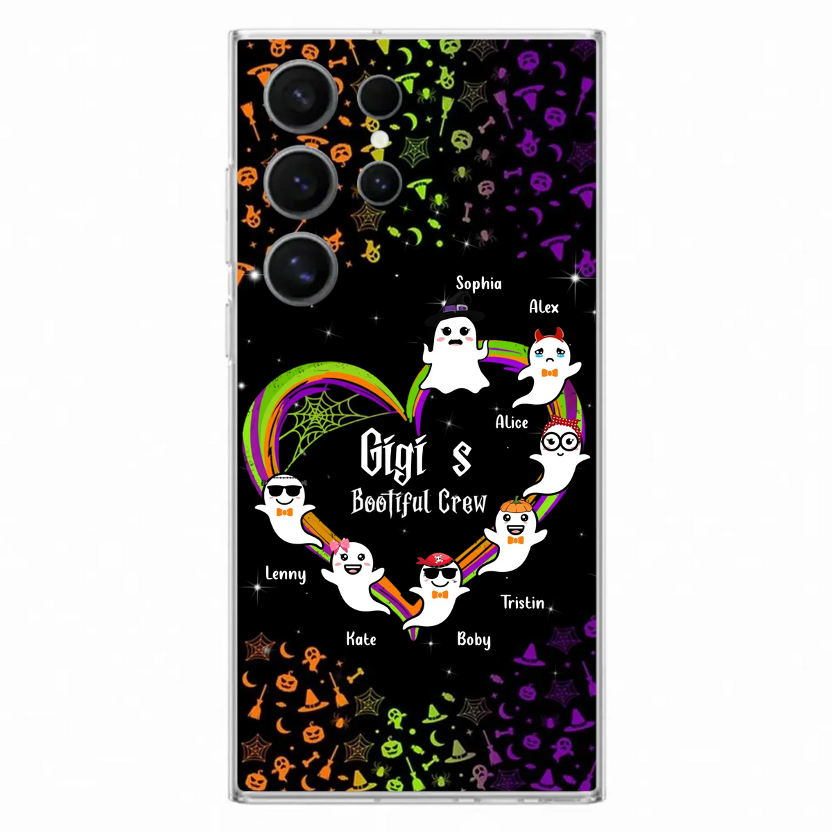 Custom Personalized Gigi's Bootiful Crew Phone Case - Halloween Gift for Grandma - Up to 7 Grandkids - Case For iPhone And Samsung