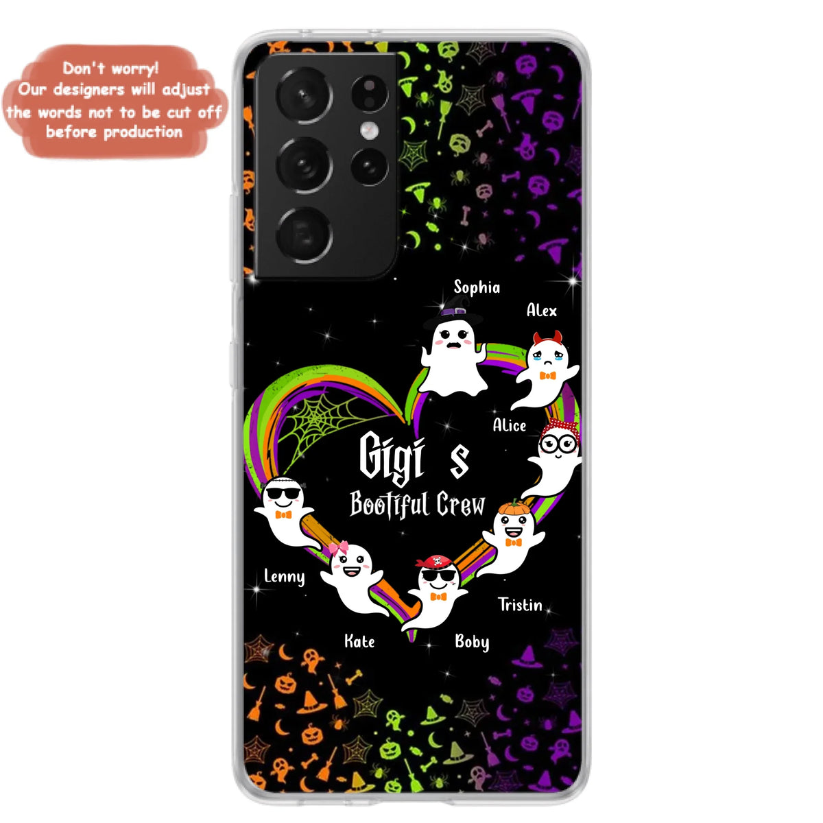 Custom Personalized Gigi's Bootiful Crew Phone Case - Halloween Gift for Grandma - Up to 7 Grandkids - Case For iPhone And Samsung