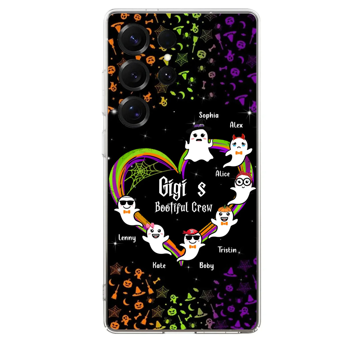 Custom Personalized Gigi's Bootiful Crew Phone Case - Halloween Gift for Grandma - Up to 7 Grandkids - Case For iPhone And Samsung