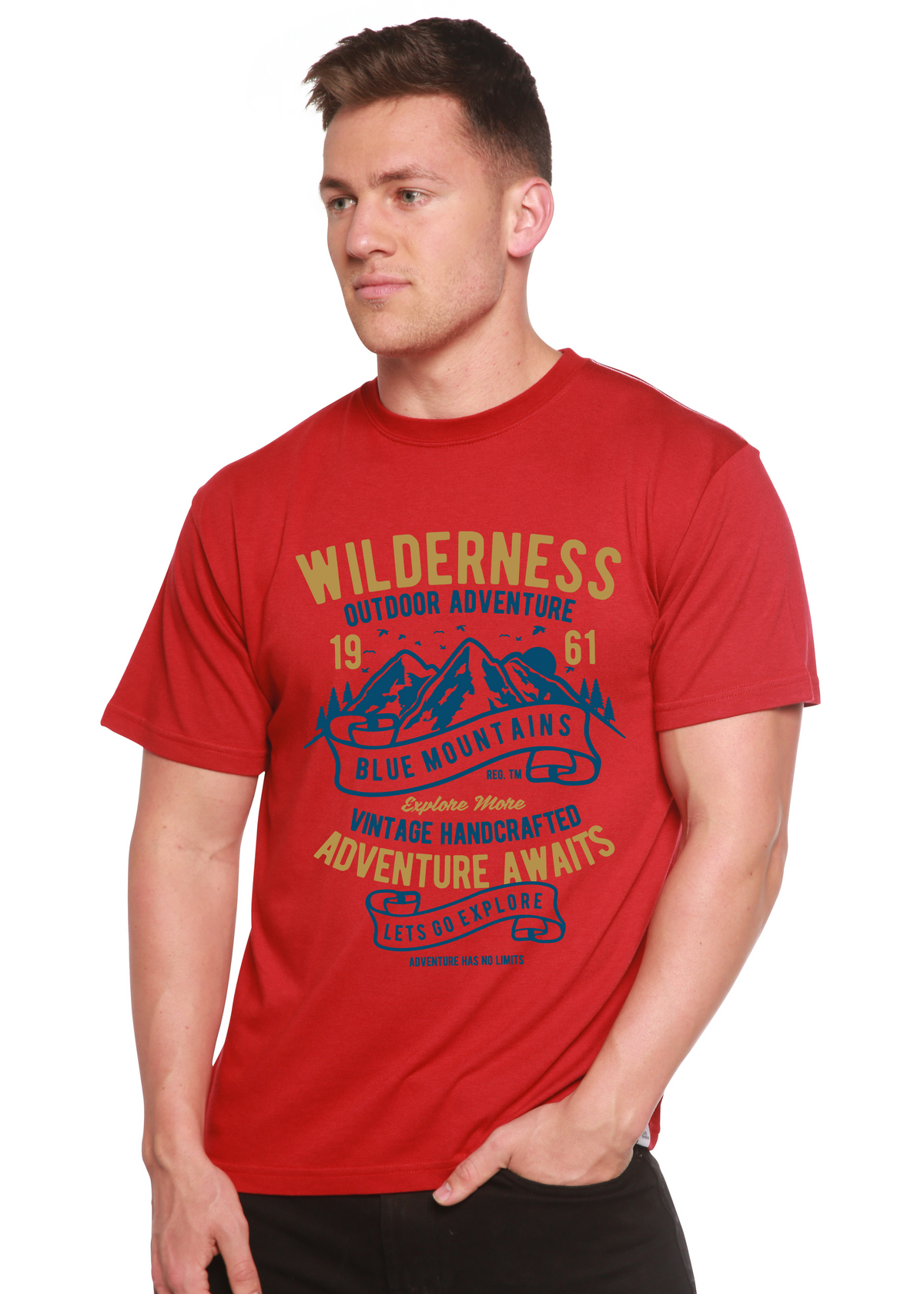 Wilderness Spun Bamboo® Men's Bamboo Viscose/Organic Cotton Short Sleeve Graphic T-Shirt