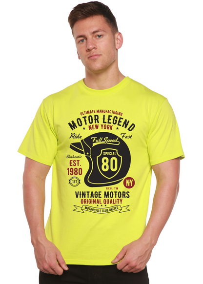 Motor Legend Helmet Men's Bamboo Viscose/Organic Cotton Short Sleeve Graphic T-Shirt