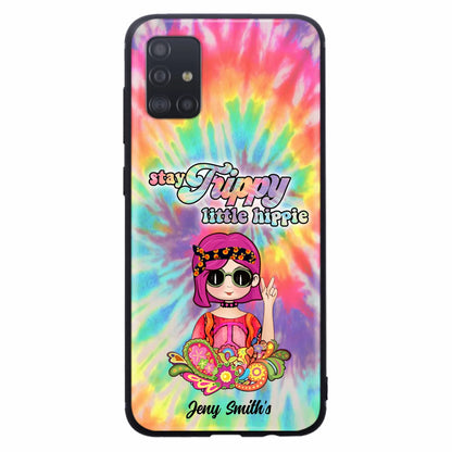 Personalized Hippie Phone Case - Stay Trippy Little Hippie - Case Phone For iPhone And Samsung