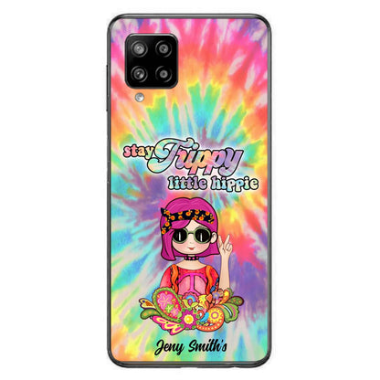 Personalized Hippie Phone Case - Stay Trippy Little Hippie - Case Phone For iPhone And Samsung