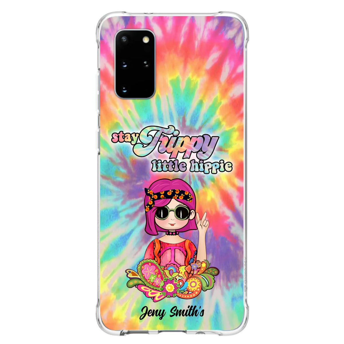 Personalized Hippie Phone Case - Stay Trippy Little Hippie - Case Phone For iPhone And Samsung
