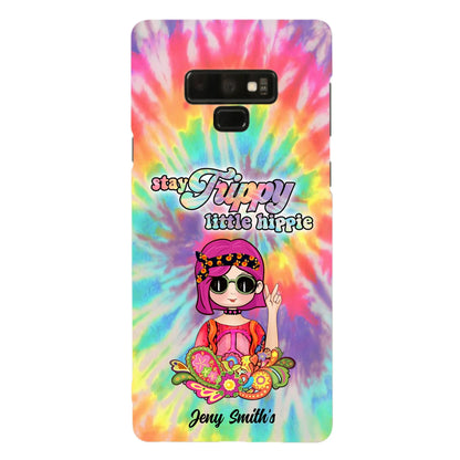 Personalized Hippie Phone Case - Stay Trippy Little Hippie - Case Phone For iPhone And Samsung
