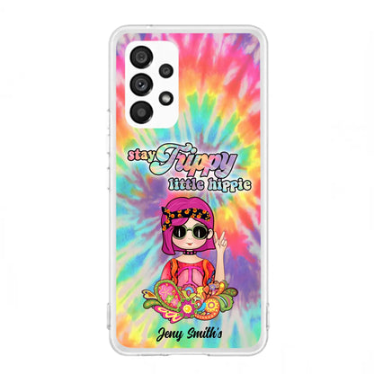 Personalized Hippie Phone Case - Stay Trippy Little Hippie - Case Phone For iPhone And Samsung