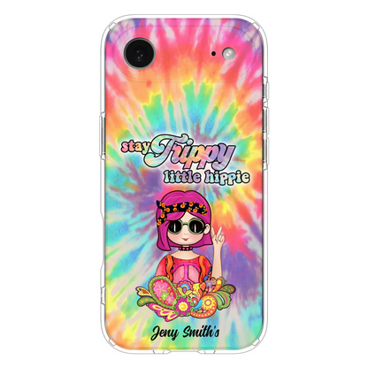 Personalized Hippie Phone Case - Stay Trippy Little Hippie - Case Phone For iPhone And Samsung