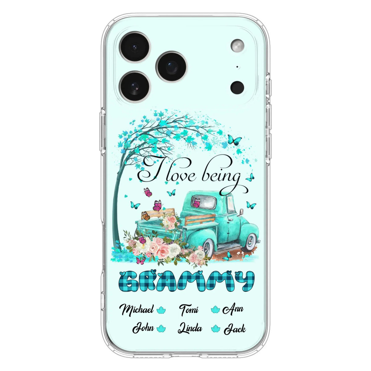 Custom Personalized Phone Case - I Love Being Grandma - R5OIKQ