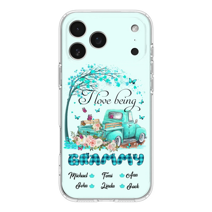 Custom Personalized Phone Case - I Love Being Grandma - R5OIKQ