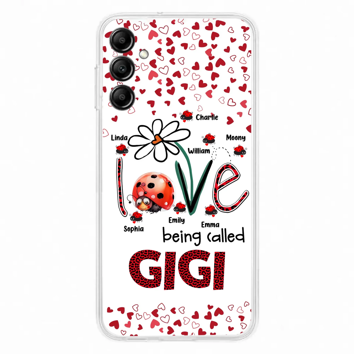 Custom Personalized Grandma Phone Case - Gift Idea For Grandma - Upto 7 Kids - Love Being Called Gigi - Cases For iPhone/Samsung