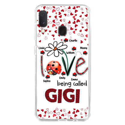 Custom Personalized Grandma Phone Case - Gift Idea For Grandma - Upto 7 Kids - Love Being Called Gigi - Cases For iPhone/Samsung