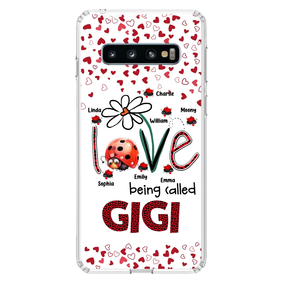 Custom Personalized Grandma Phone Case - Gift Idea For Grandma - Upto 7 Kids - Love Being Called Gigi - Cases For iPhone/Samsung