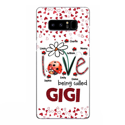 Custom Personalized Grandma Phone Case - Gift Idea For Grandma - Upto 7 Kids - Love Being Called Gigi - Cases For iPhone/Samsung