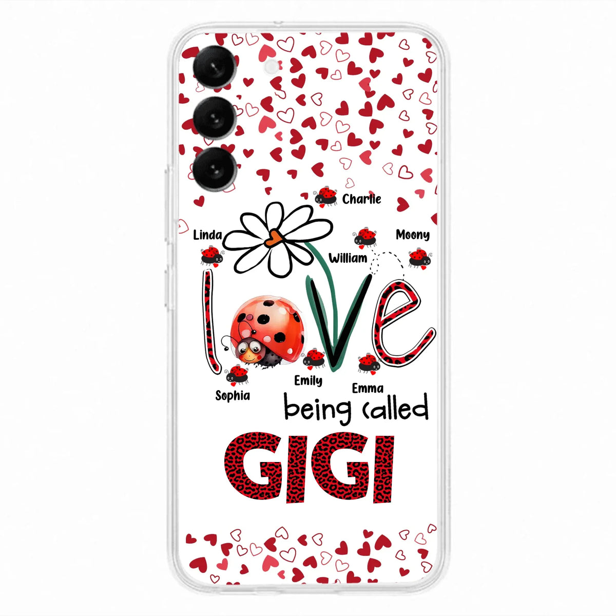 Custom Personalized Grandma Phone Case - Gift Idea For Grandma - Upto 7 Kids - Love Being Called Gigi - Cases For iPhone/Samsung