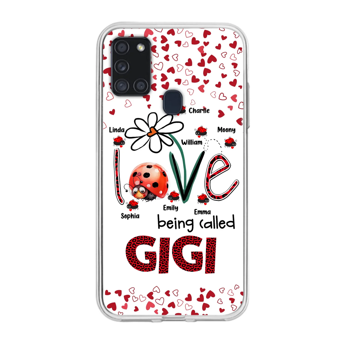 Custom Personalized Grandma Phone Case - Gift Idea For Grandma - Upto 7 Kids - Love Being Called Gigi - Cases For iPhone/Samsung