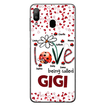 Custom Personalized Grandma Phone Case - Gift Idea For Grandma - Upto 7 Kids - Love Being Called Gigi - Cases For iPhone/Samsung