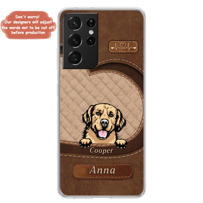Custom Personalized Dog Phone Case - Gift Idea For Dog Lovers - Case For iPhone And Samsung