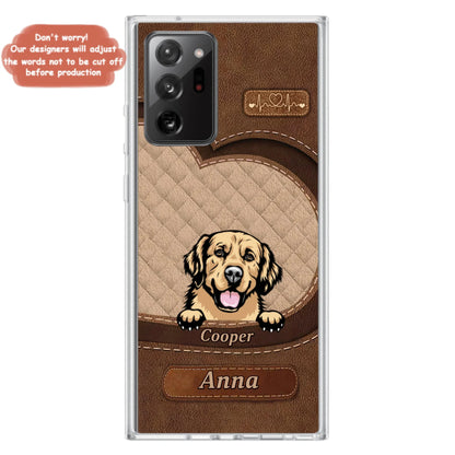 Custom Personalized Dog Phone Case - Gift Idea For Dog Lovers - Case For iPhone And Samsung