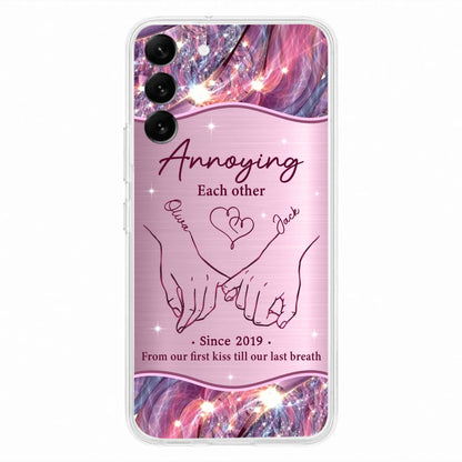 Custom Personalized Couple Phone Case For iPhone/ Samsung - Gift Idea For Couple - Annoying Each Other